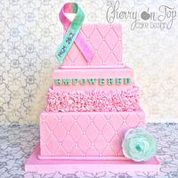 Breast & Ovarian Cancer Awareness Cake