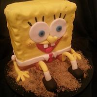 hes made of sponge and his pants are square
