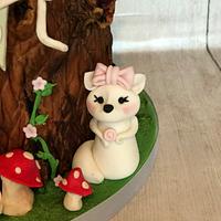 Woodlands themed cake