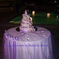 orchid cake for  wedding