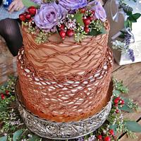 Chocolate buttercream Wedding cake