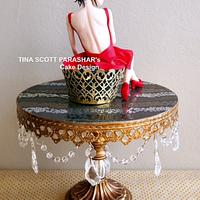 Lady in Red - featured in Cake Masters Magazine