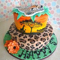 Leopard Safari Cake