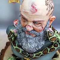Ragnar Lothbrok for Vikings the cake collaboration 