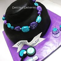 Jewelry and Makeup Cake