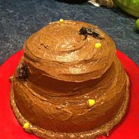 Poop birthday cake 
