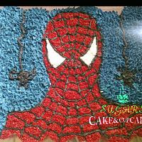 Spiderman Cupcake Cake (pastel de kekitos)