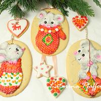 Christmas mouse cookies