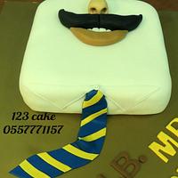 Mustache cake 