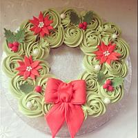 Mini cupcake wreath 
