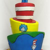 Dr Seuss Topsy Turvy Cake