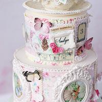 Vintage fairy cake