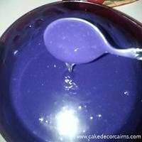 Purple Coloured Ganache Sweet 16