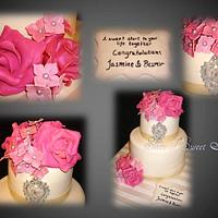 Roses Hydrangeas & Bling Wedding