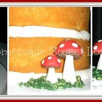 Naked mushroom cake