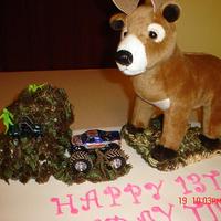 Girls Deer Hunting Birthday Cake