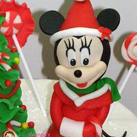 minnie mouse christmas cake