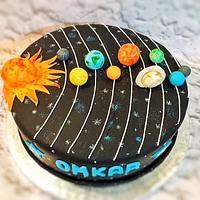 Solar Theme Cake