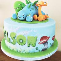 Dinopaws cake