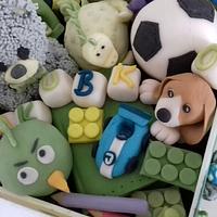 Box with toys