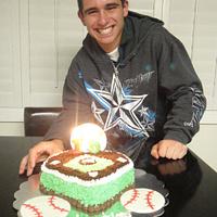 Austin's Baseball Birthday Cake