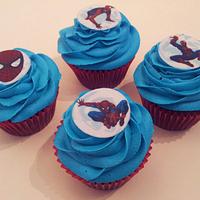 Spiderman cupcakes