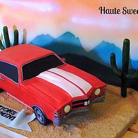 1971 Chevy Chevelle Retirement Cake