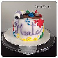 Painter cake
