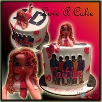 I Love 1D-themed Birthday Cake
