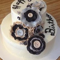 ruffle flower cake