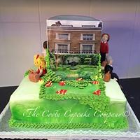 London townhouse cake 
