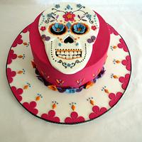 Day of the Dead birthday cake
