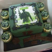 Call of Duty MW3 Cake & Cupcakes