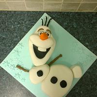 Olaf Cake