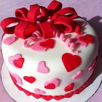 Hearts Cake