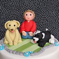 Garden and Dog Lover's Cake