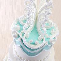 Lambeth Inspired Wedding Cake