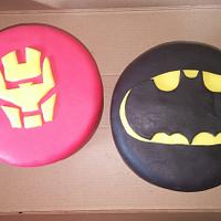 Superhero cakes and cupcakes