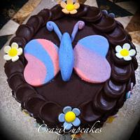 Butterfly Petal Cake