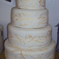 Gold and White Wedding