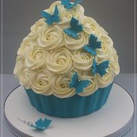 Teal Wedding Cupcakes