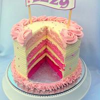 Pink Ombre cake 