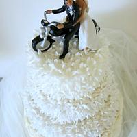 Motorbike Wedding cake
