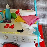 Washing machine cake