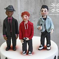 Ed Sheeran, Dan Smith (Bastille) and Bruno Mars