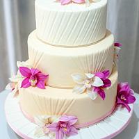Elegant Orchids Cake