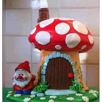 House mushroom cake