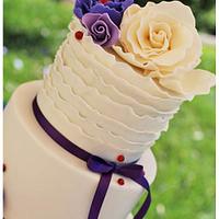 Ivory and Purple wedding