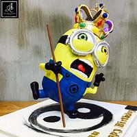 Minions bob defying cake