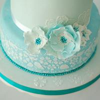 mint birthday cake